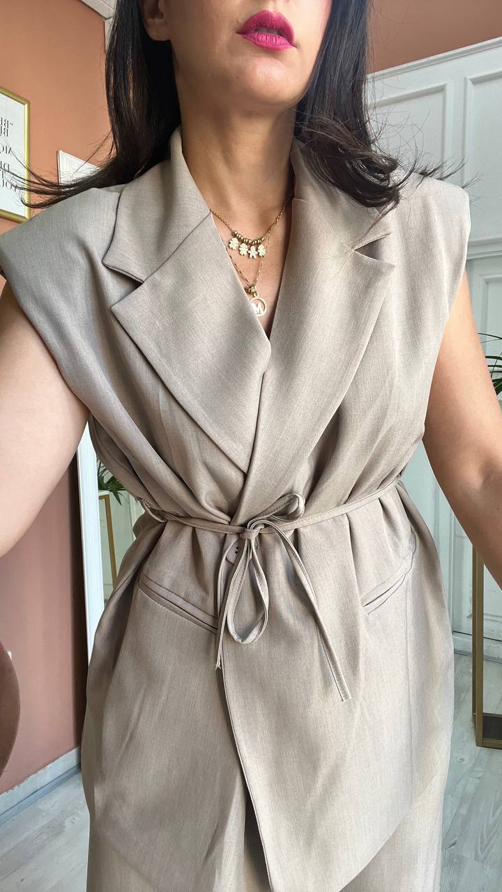 TAILLEUR MARTA SMANICATO BEJE