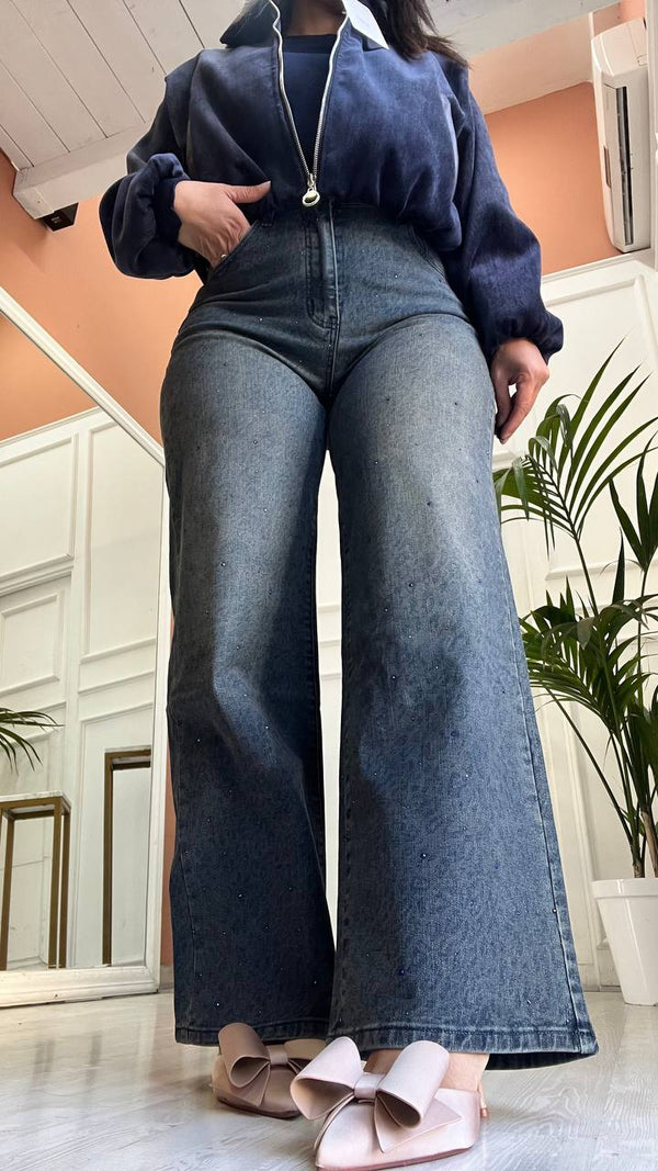 Jeans Maculato Brillantinato