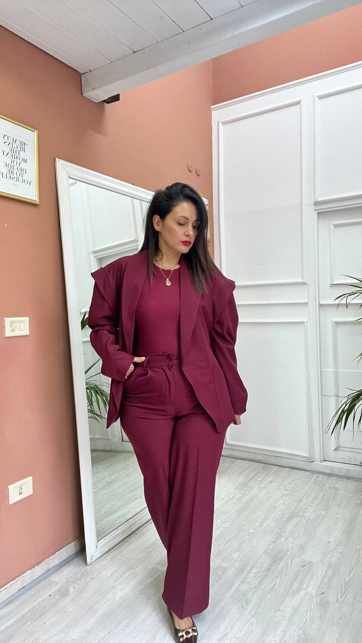 Tailleur Bordeaux