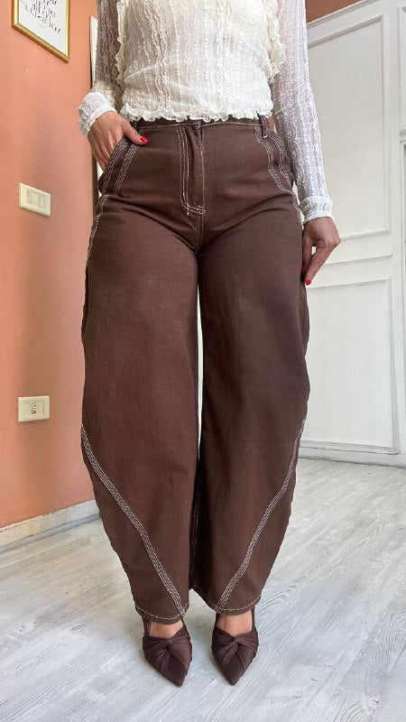 Jeans Balloon Marrone