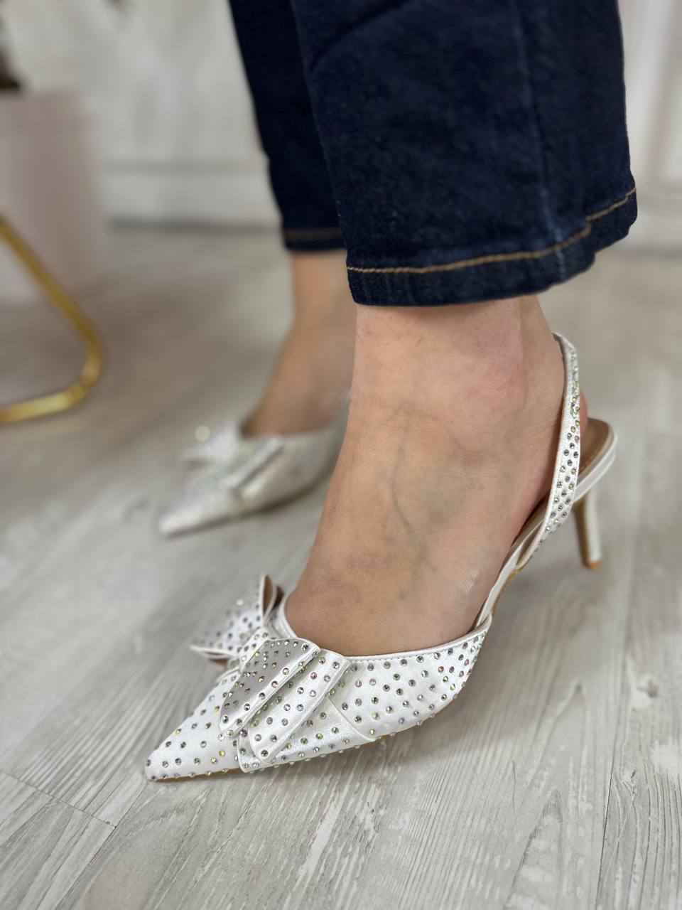 Decollete' Fiocco Bianco