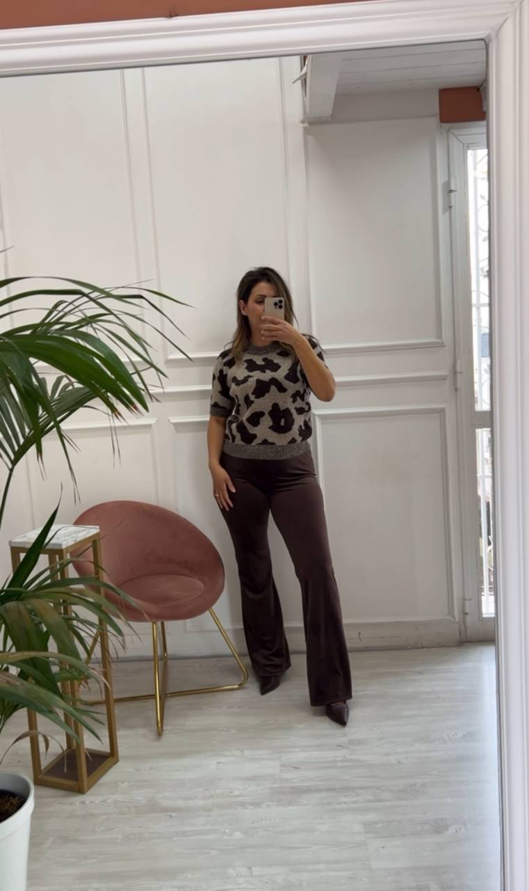 Pantalone Marrone In Ciniglia