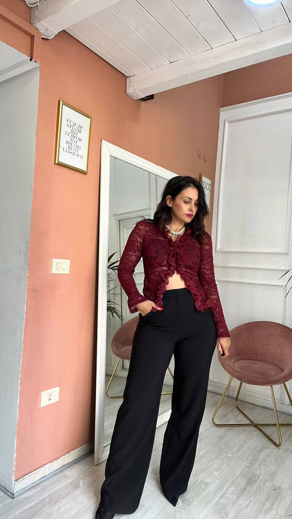 Pantalone Nero A Palazzo Beatriz