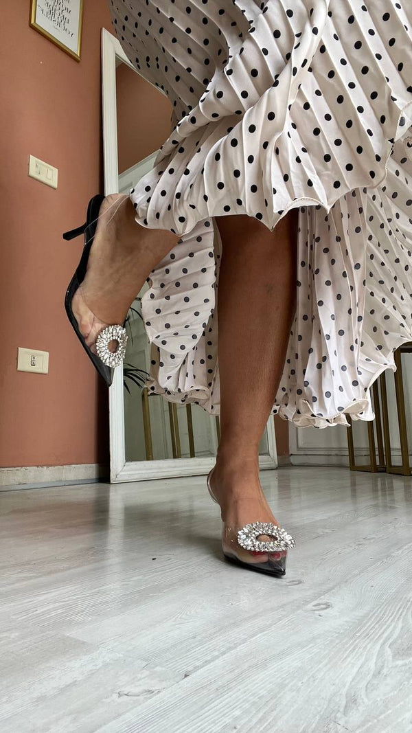 Decollete' Nero Trasparente