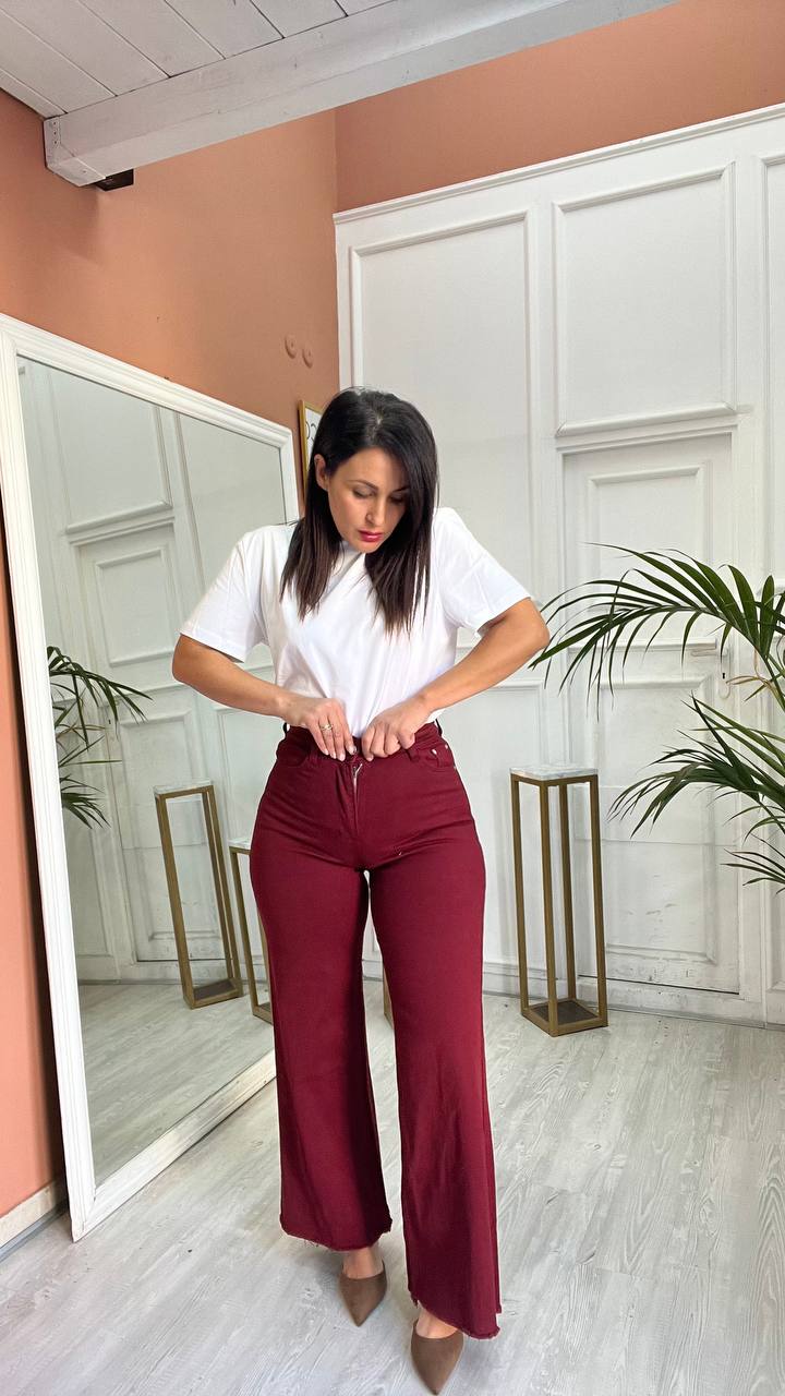 wide leg  Bordeaux
