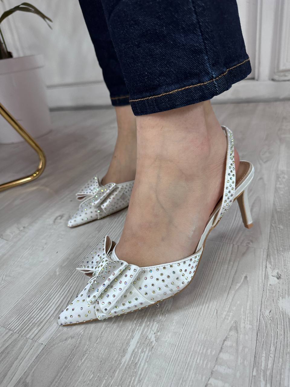 Decollete' Fiocco Bianco