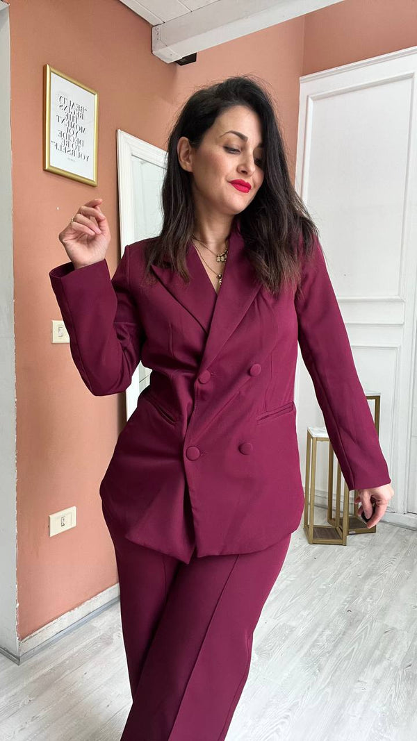 Tailleur Bordeaux