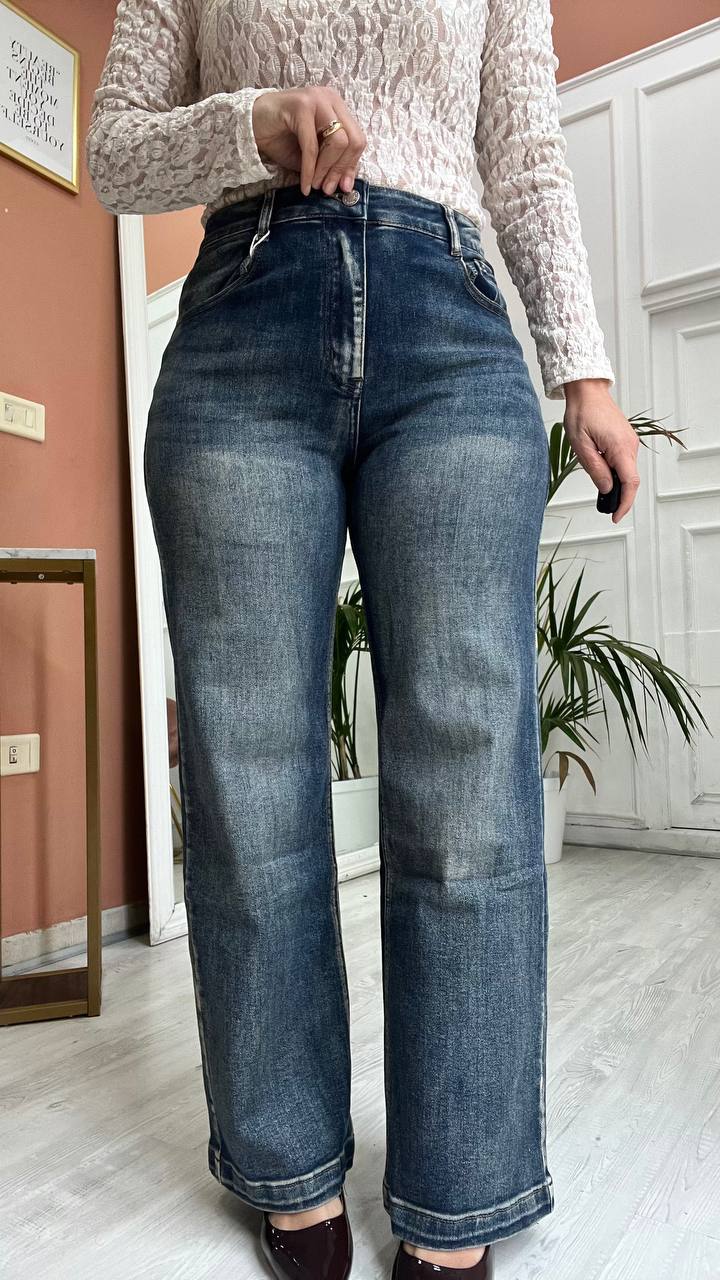 Jeans Wide Leg sabbiato