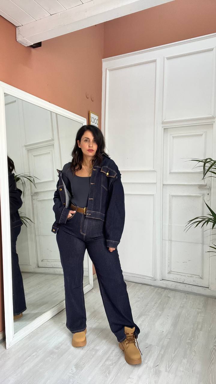 mom fit Con Cintura Marrone