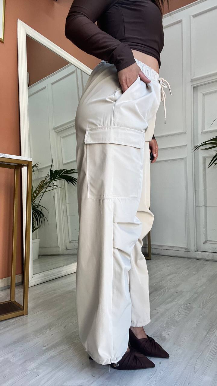 Pantalone Cargo Beige