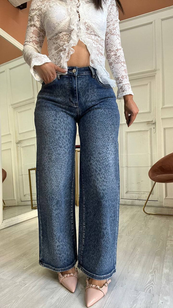 wide leg maculato