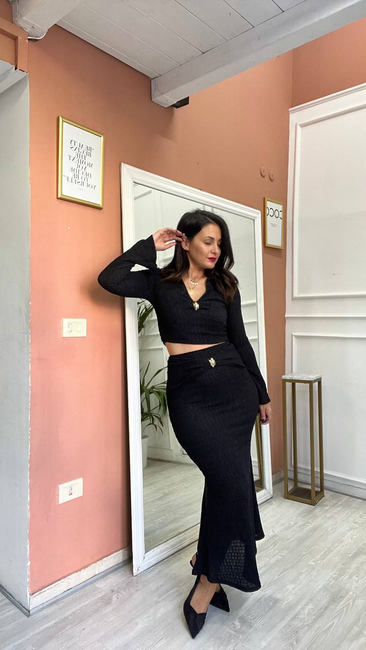 Coordinato Nero Maglia&Gonna
