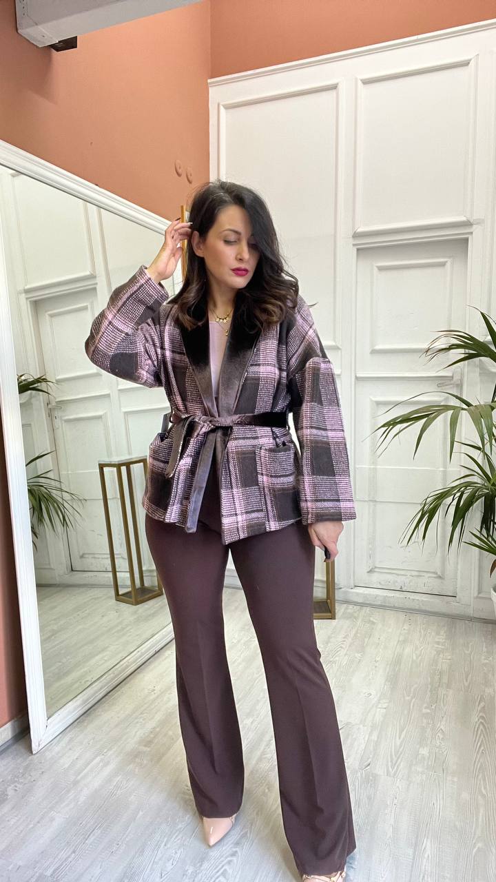 Pantalone A Zampa Marrone