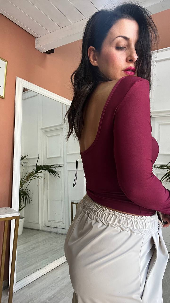 Maglia Semplice Bordeaux