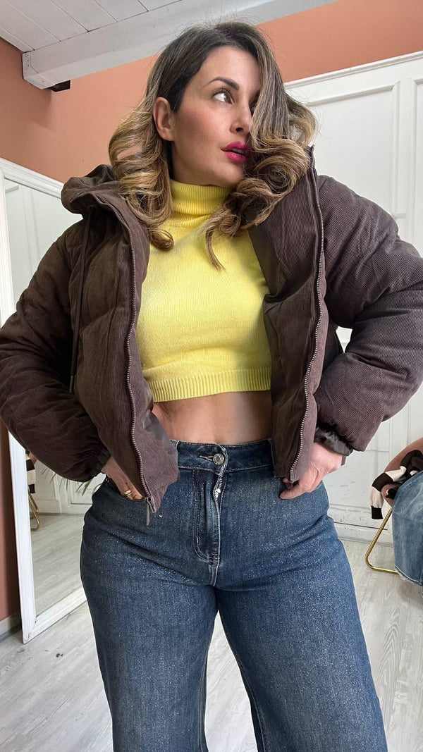 bomber con cappuccio