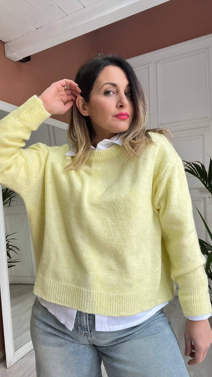 PULL GIROCOLLO GIALLO