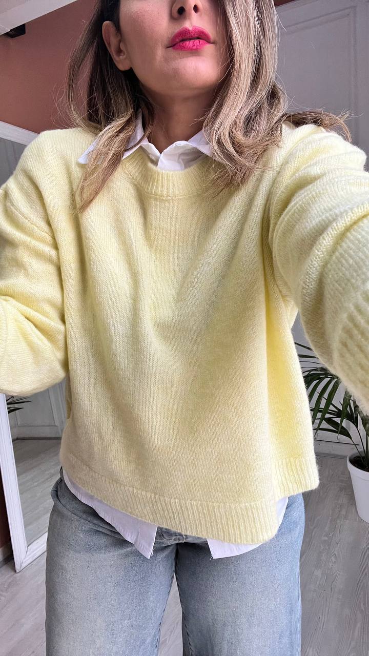 PULL GIROCOLLO GIALLO