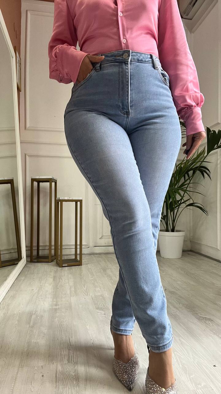 JEANS SKINNY LAVAGGIO CHIARO