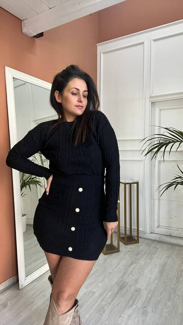 Coordinato Pull&Gonna Nero