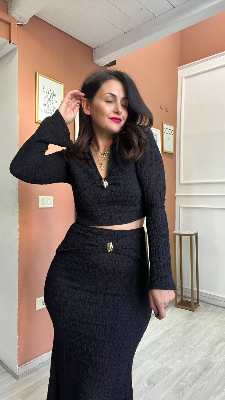 Coordinato Nero Maglia&Gonna