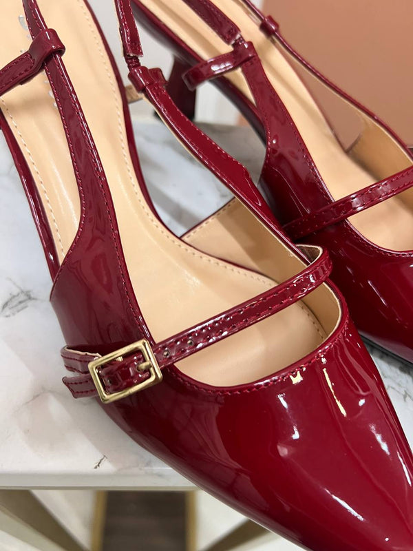 DECOLLE VERNICE BORDO