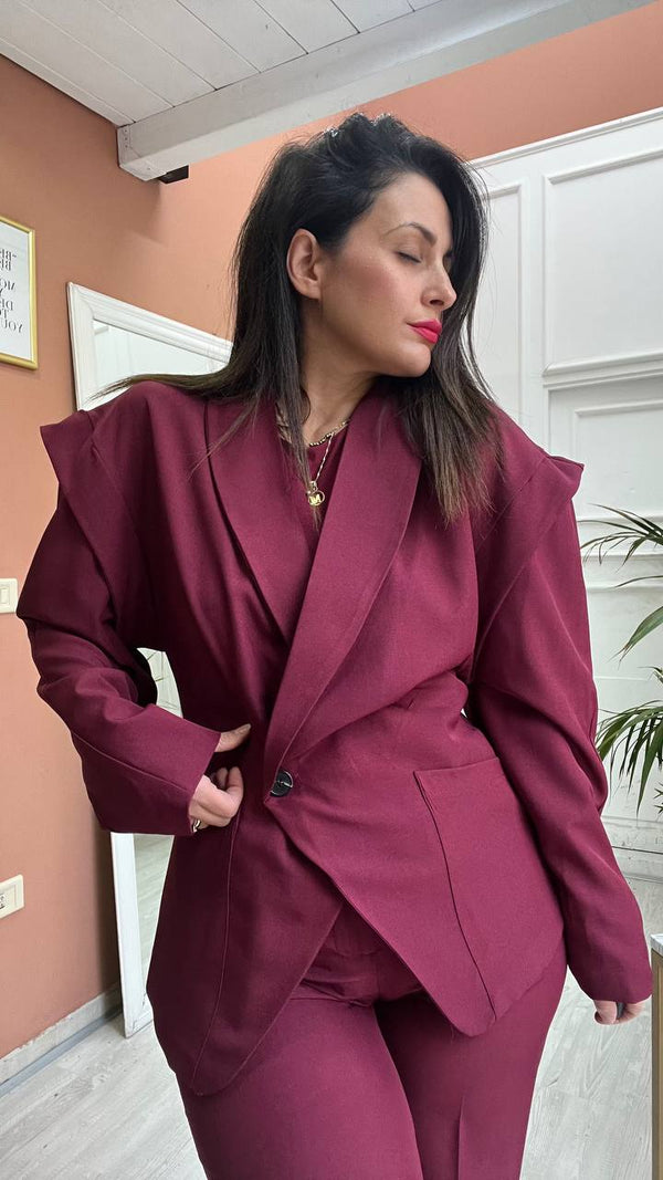 Tailleur Bordeaux