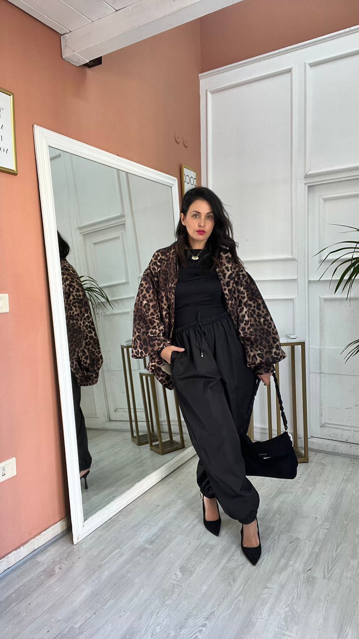 Pantalone Con Laccio Nero