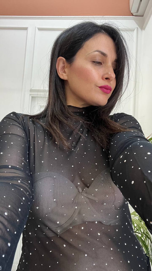 sottogiacca  Nero Brillantinato