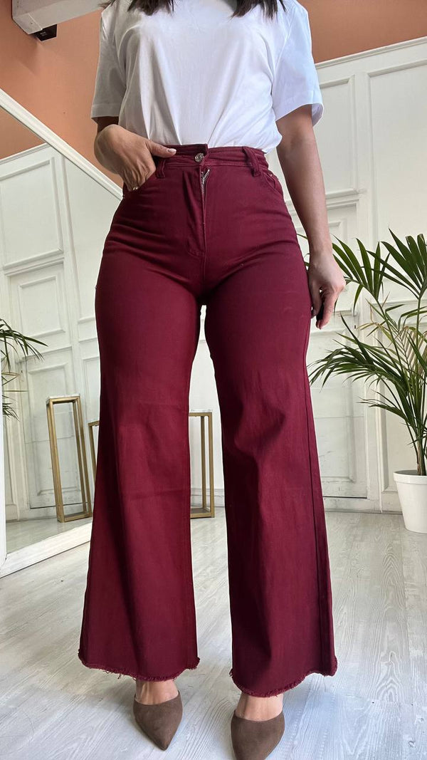wide leg  Bordeaux