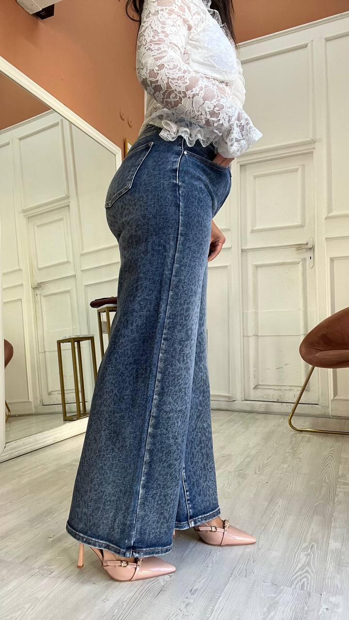 wide leg maculato