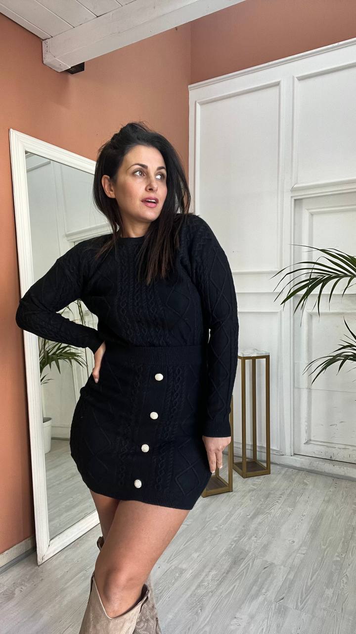 Coordinato Pull&Gonna Nero