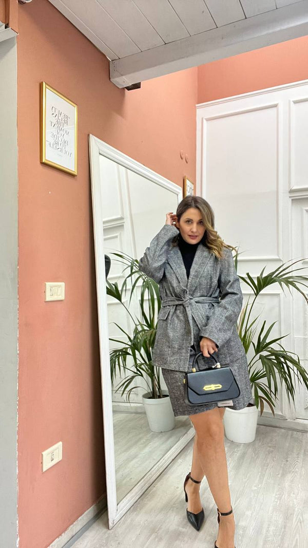 Coordinato Giacca&Bermuda  Grigio