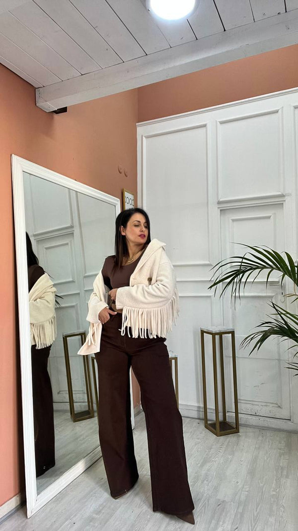 wide leg  Marrone