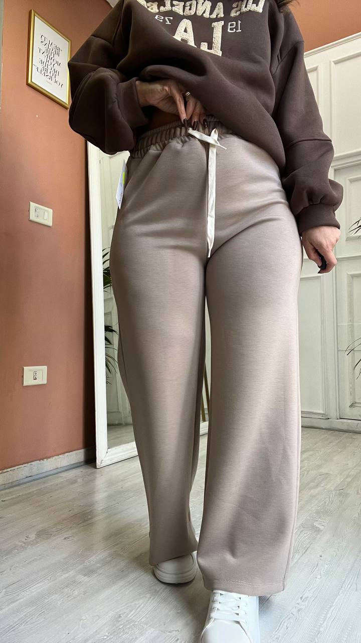 Pantalone Tuta Beige