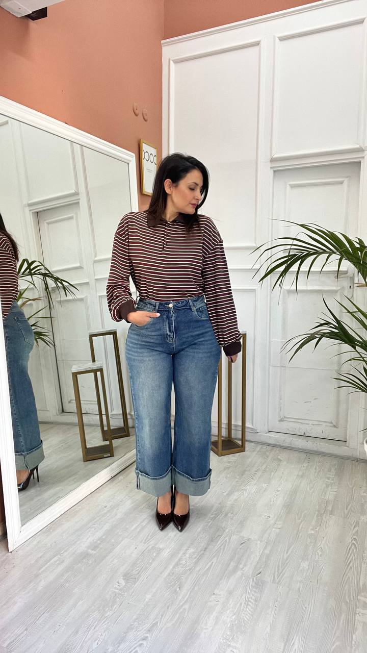 Wide Leg con piega