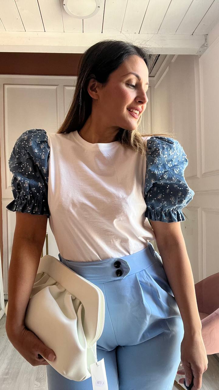 Shirt Con Maniche in Jeans