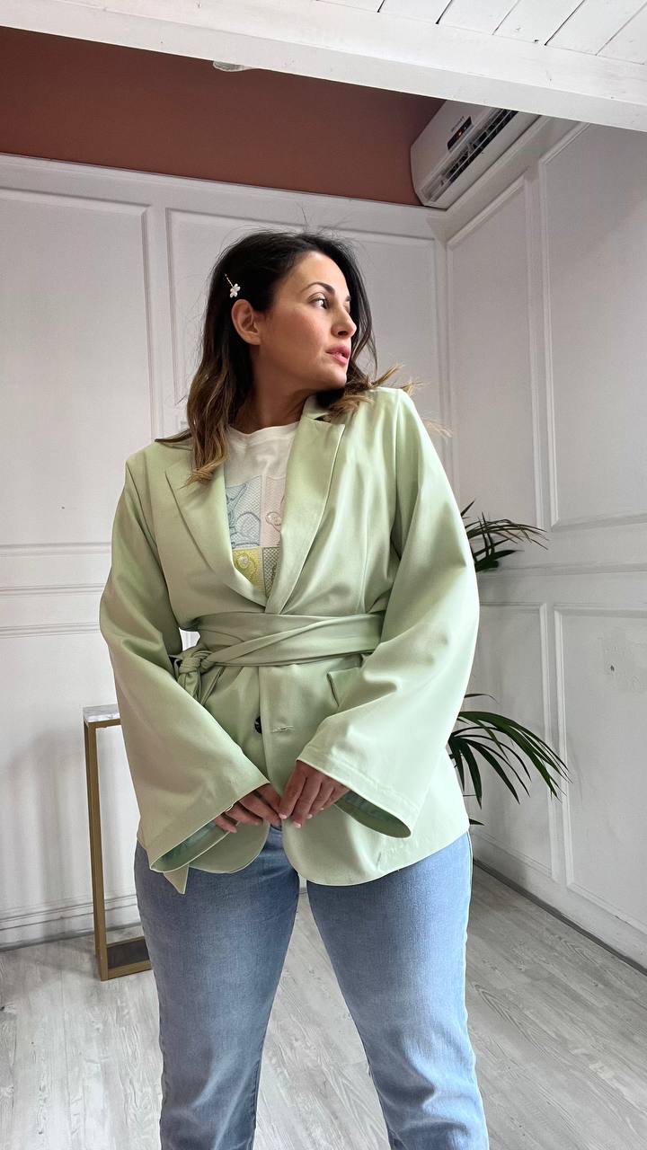 Blazer Tiffany con laccio