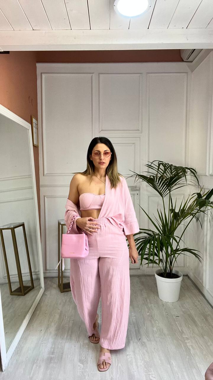 Coordinato 3pezzi Rosa