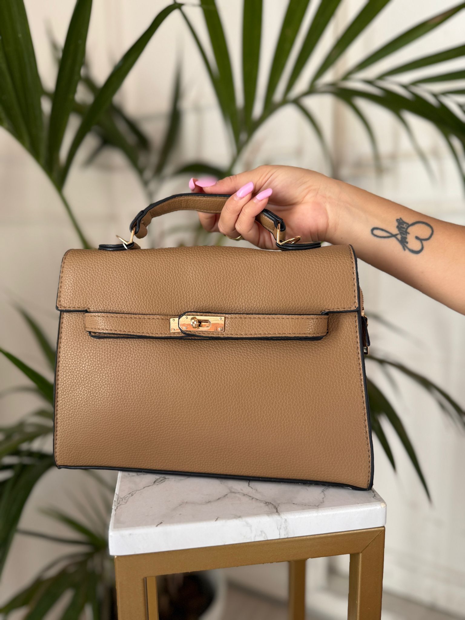 Borsa A Mano Con Tracolla Fango