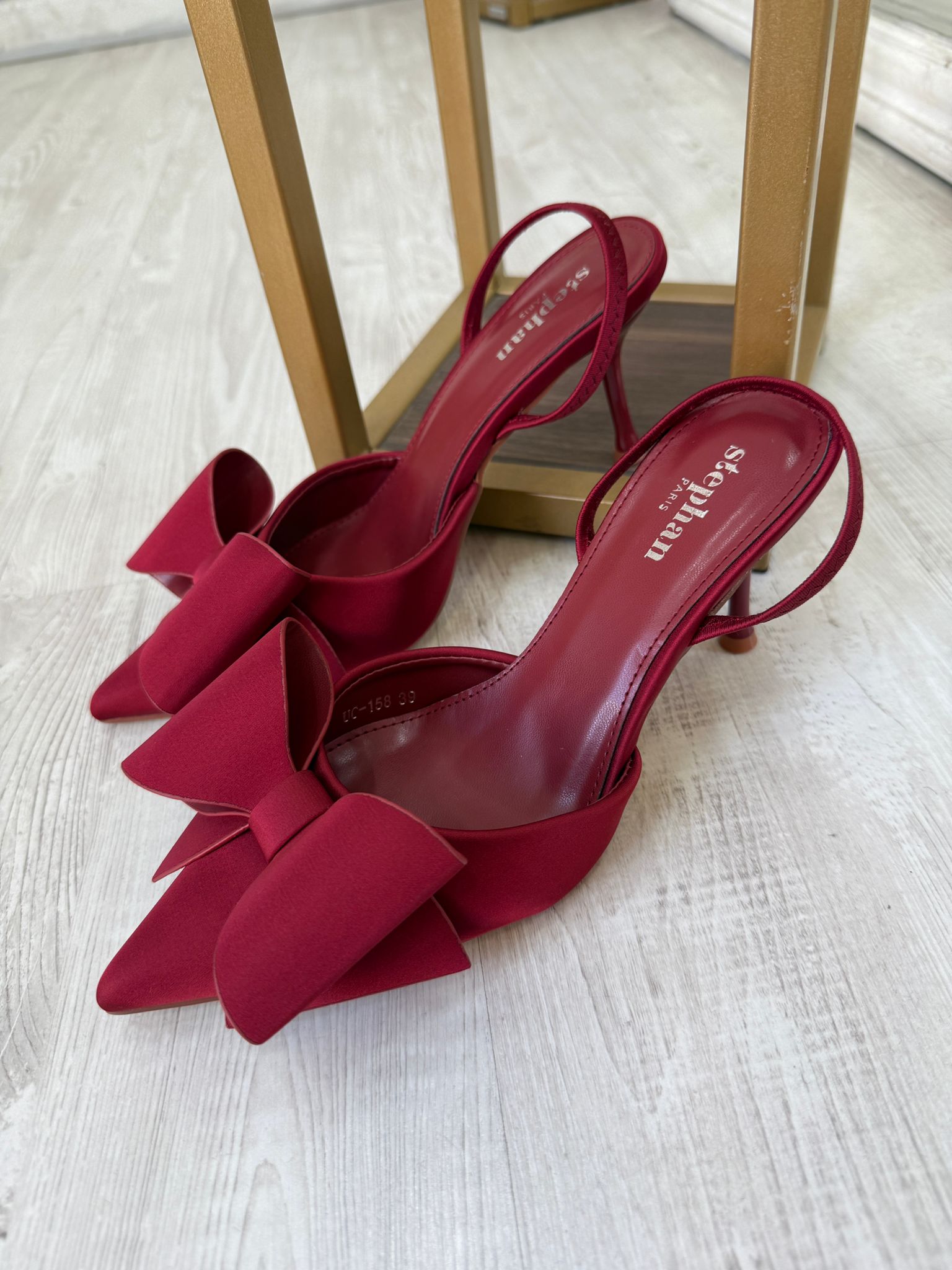 Decollete' Fiocco Bordeaux