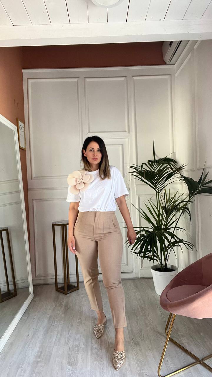 Shirt  Fiore Beige