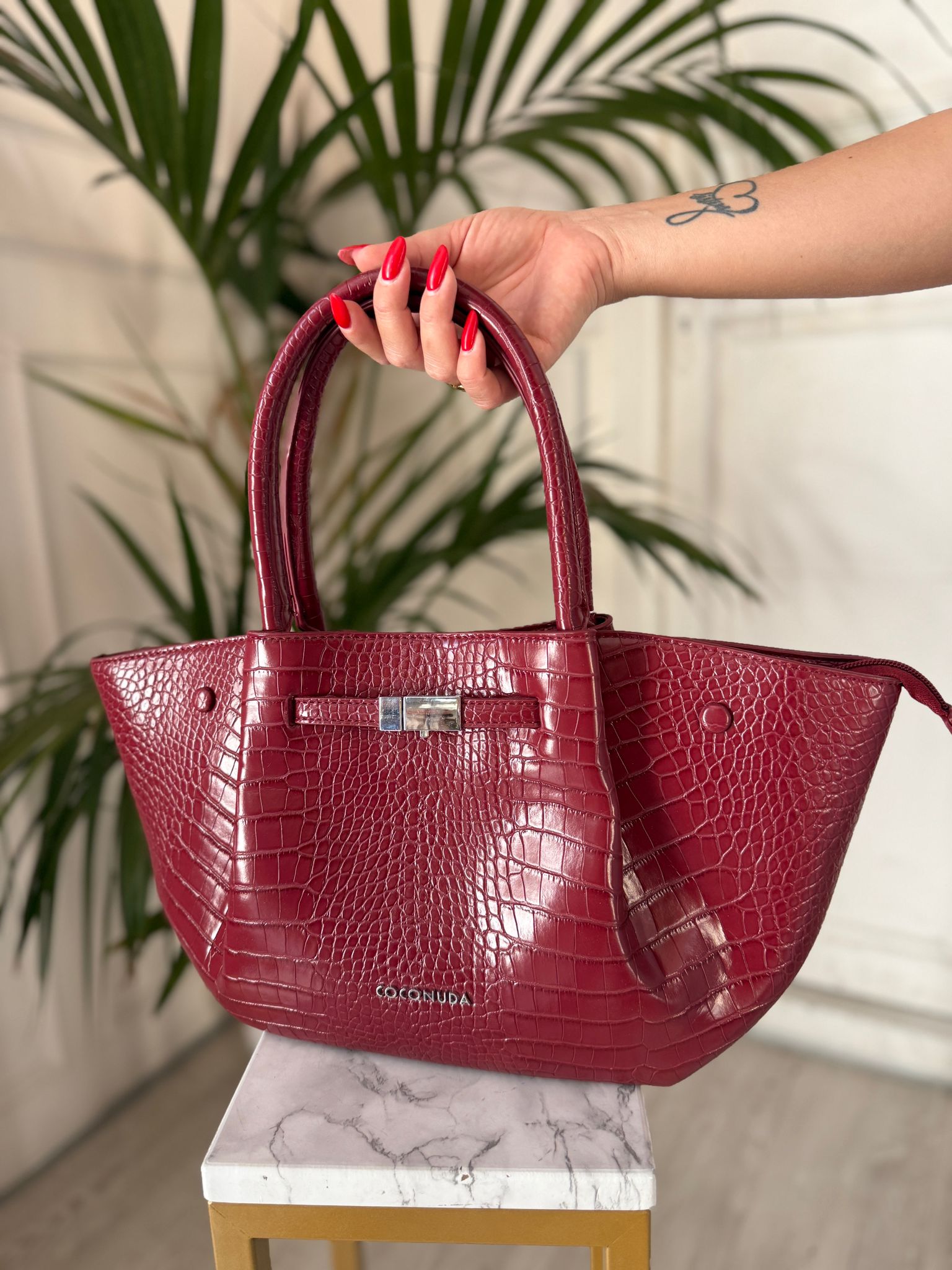 Borsa 'Coconuda' Bordeaux