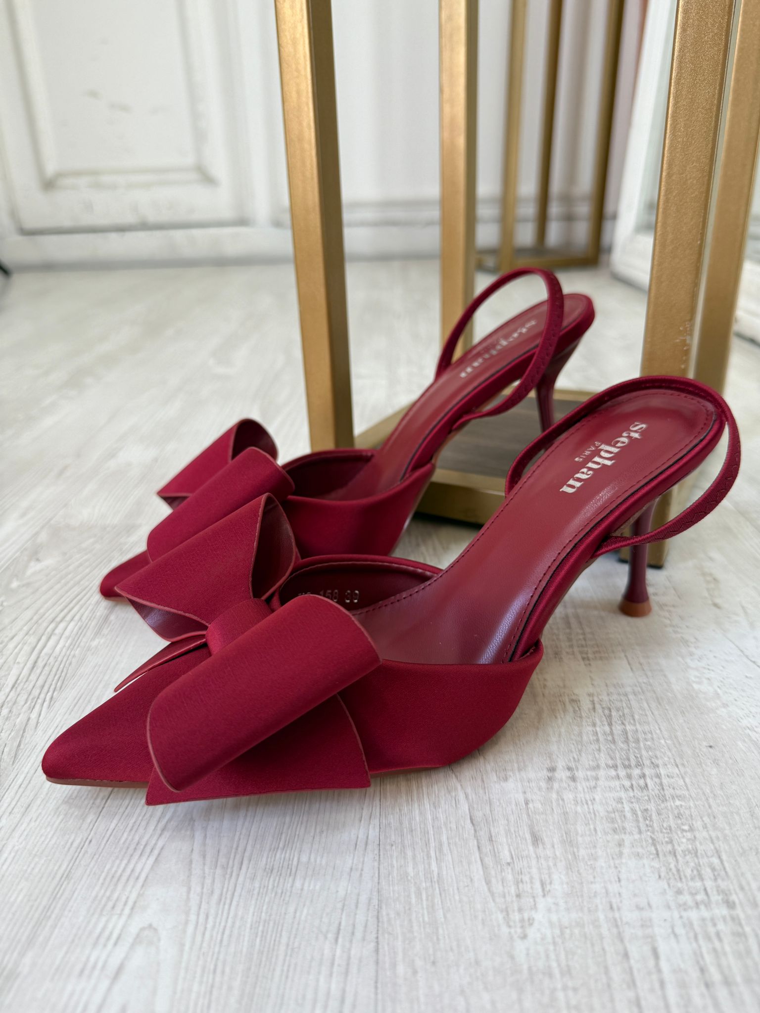 Decollete' Fiocco Bordeaux