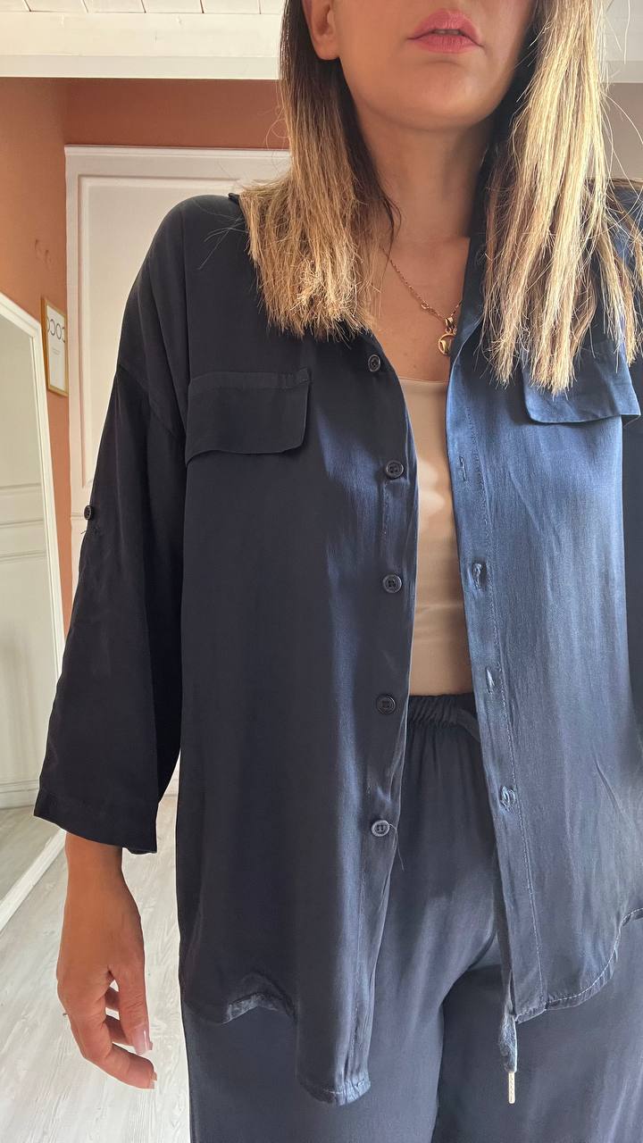 Coordinato Blu In Viscosa