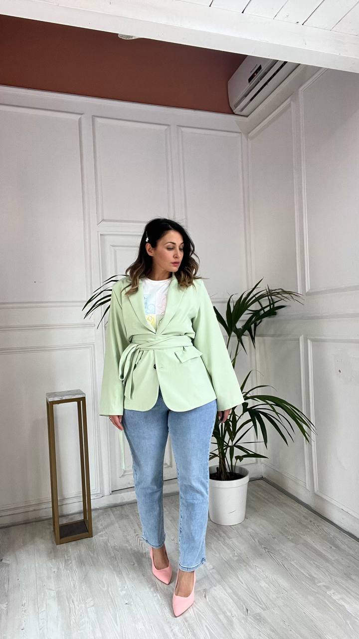 Blazer Tiffany con laccio