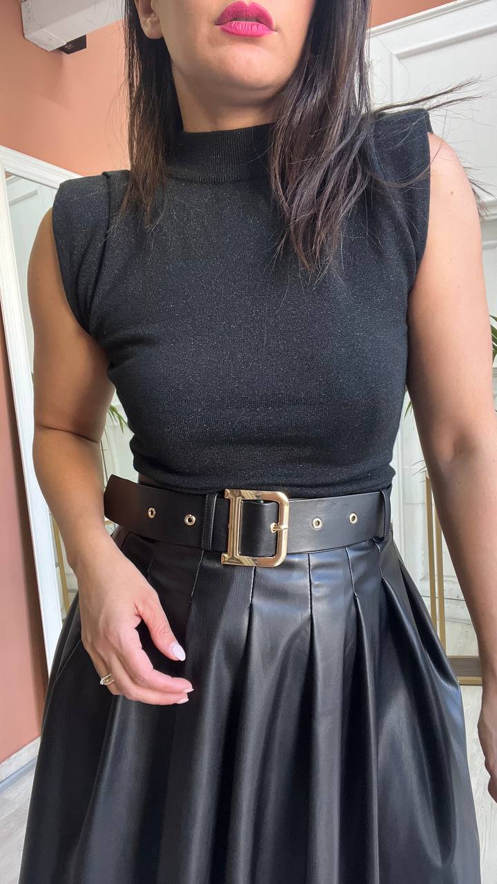 Maglia Glitter Nera