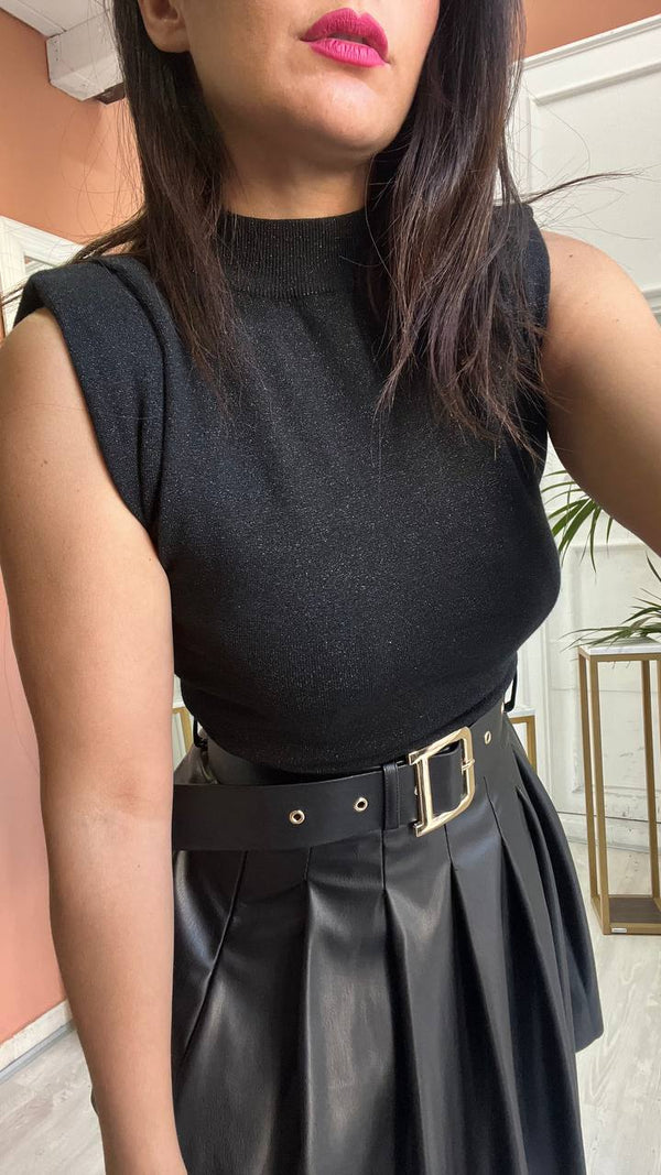 Maglia Glitter Nera