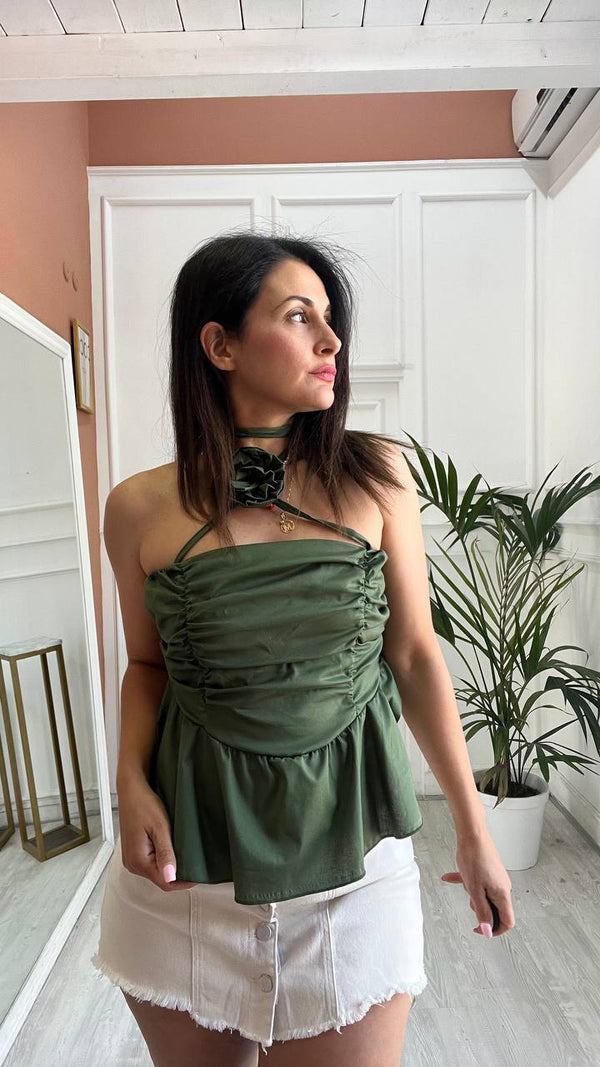 Top Fiore Verde Militare